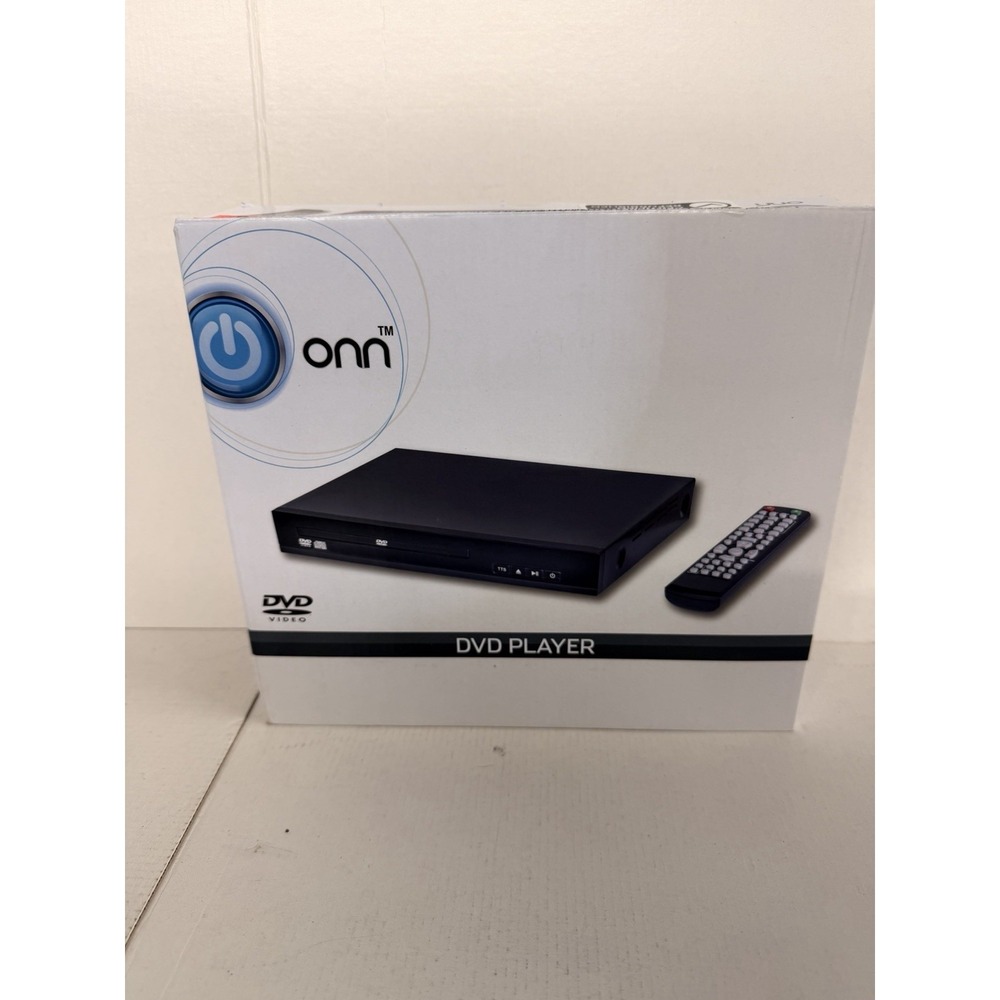 Onn DVD Player with Text-to-Speech Remote RCA Cables Open Box Complete